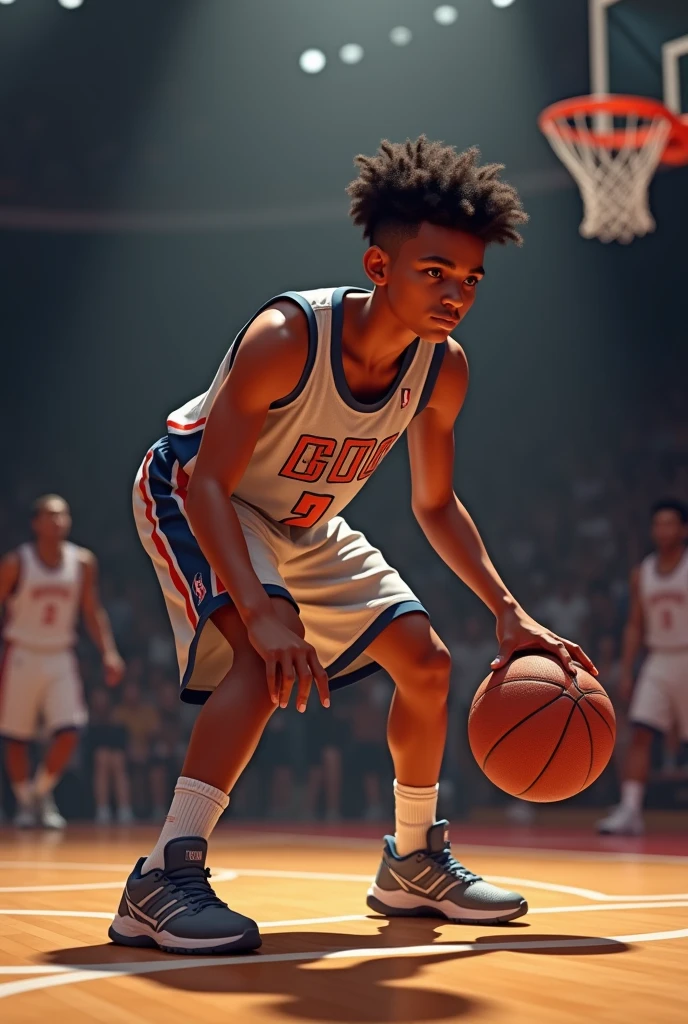 name "In the zone" about basketball circle log