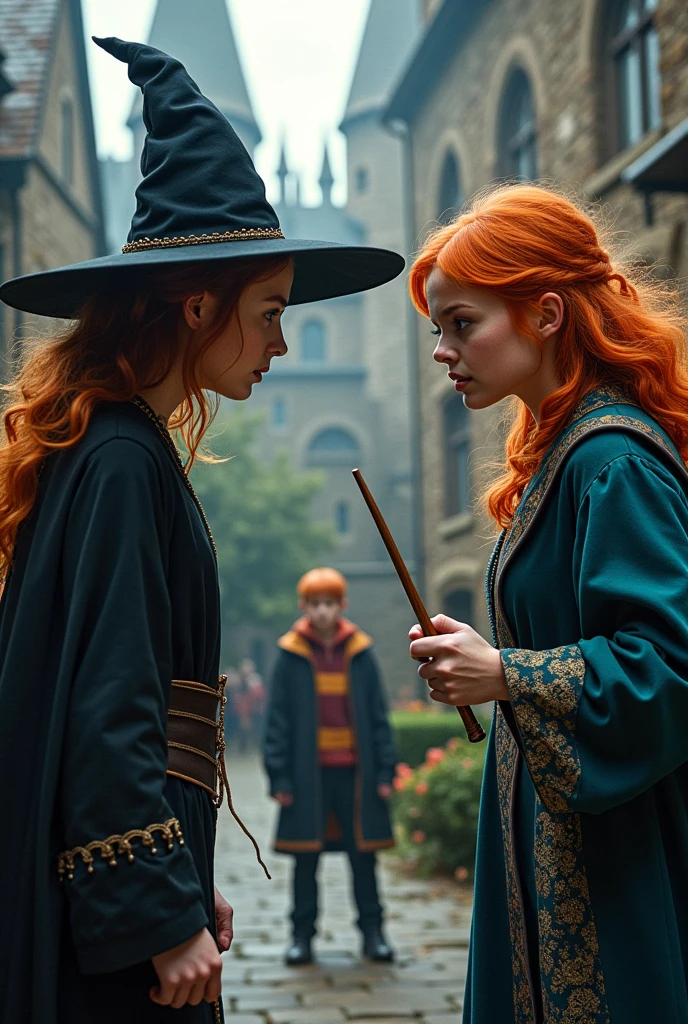 Harmonie and other girl fight for Ron Weasley