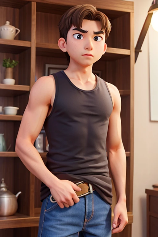 16age、male、Tank top、