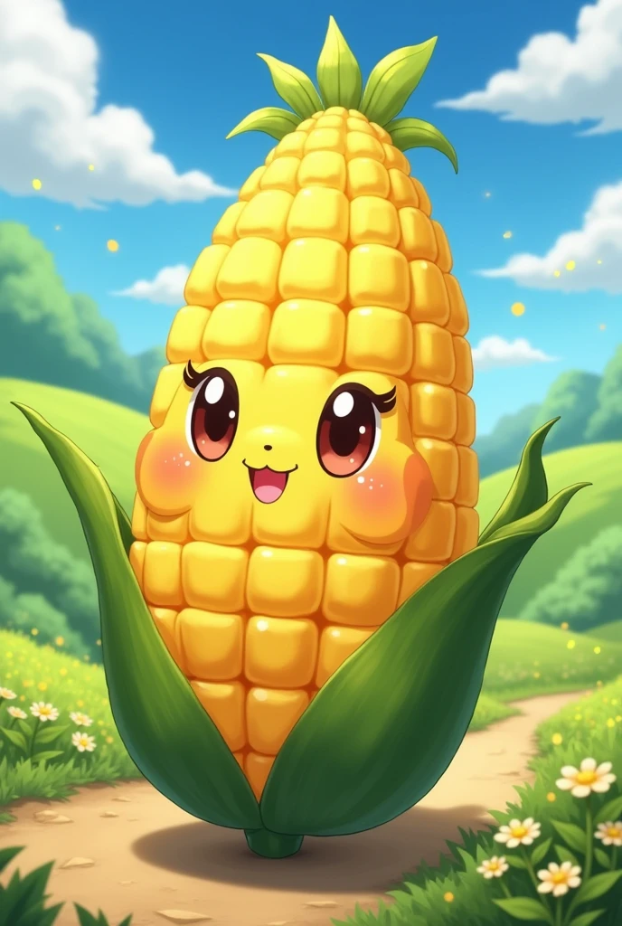a corn cob from the telegran corn battles game  