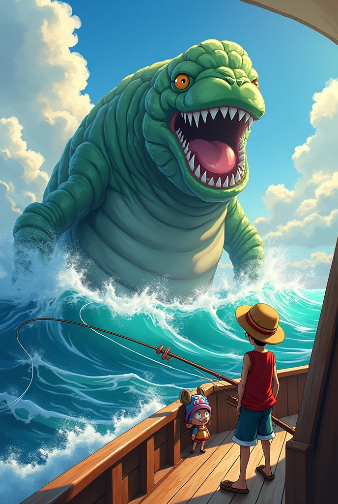 Luffy punch giant Monster fish 
In thé backroom
4k
