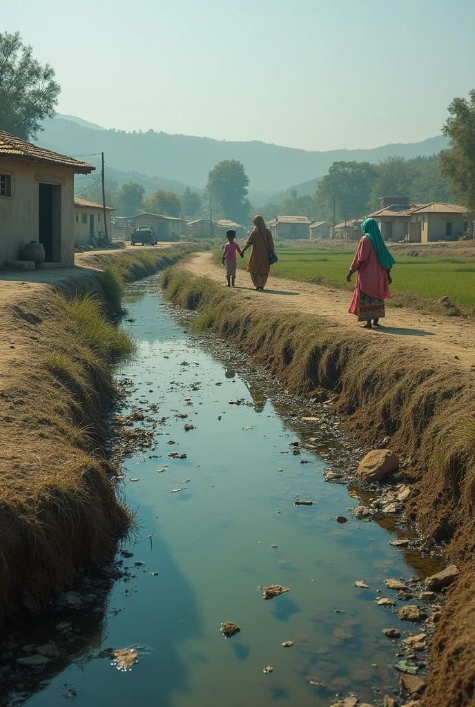 how rural pakistan canal water is polluted