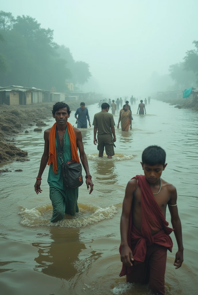Indian tidal bar flooded Bangladeshis people, this water come from the Indian barrage