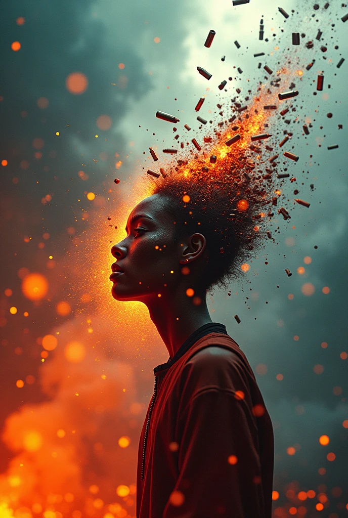(masterpiece), (4k), (fujiflm), (canoncamera), (16k), Visually captivating artwork, with skillful use of color, composition, and light. Innovative artwork, showcasing unique and imaginative concepts. (scattered head from the bullet shot), (gore) Emotionally resonant artwork, effectively conveying a narrative. Momentum-aligned artwork, reflecting a sense of movement and progress. Skillfully crafted artwork, demonstrating meticulous detail and technique.