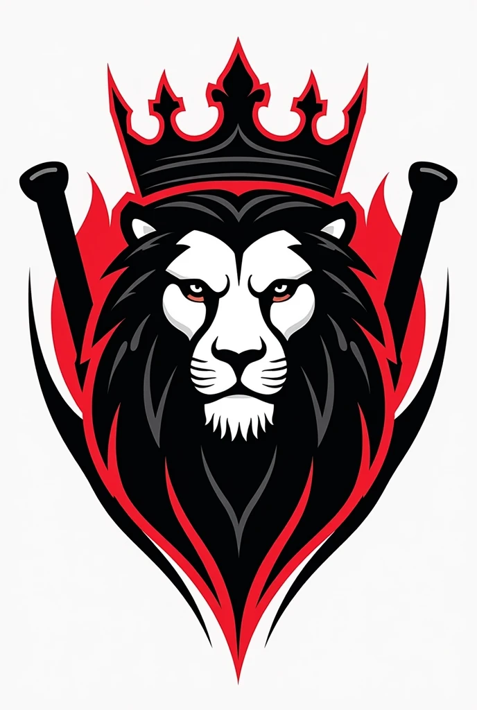 Cricket team logo
Colour- black, red, white
Design- contains  lion with crown, bat and ball
Team name must
Design should be good and Adavanced
Modern trend logo
Team name- polwatta boys
Finally logo should be legit and looks like a pro