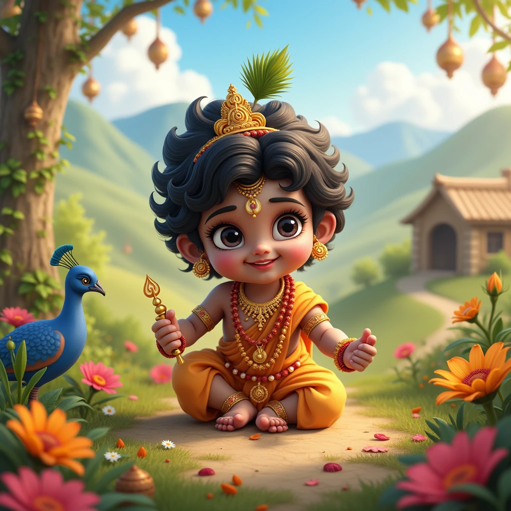 little shree krishna janmashtami

