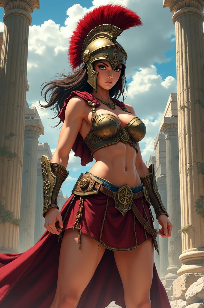 Spartan anime girl
