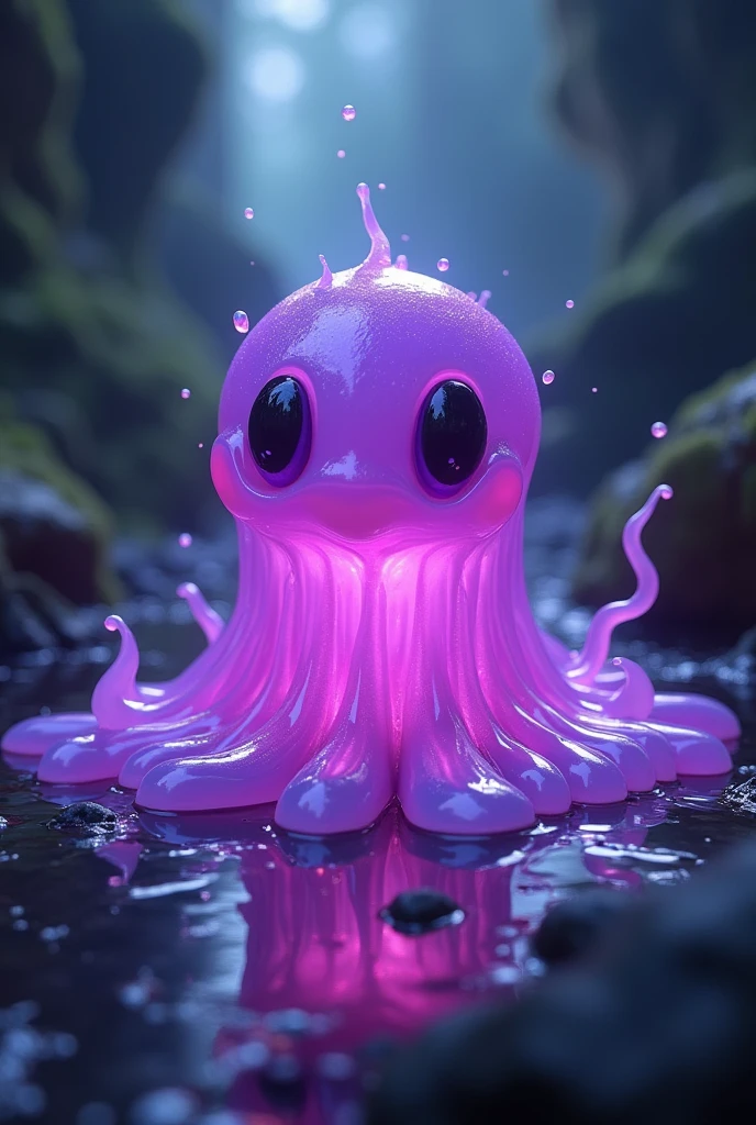 A purple slime