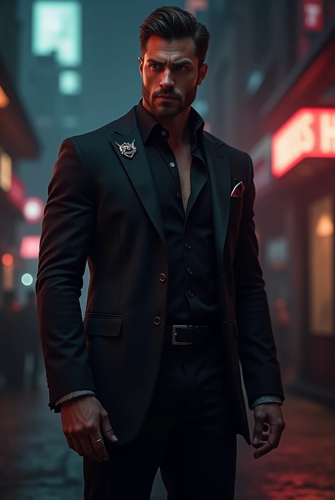 A man in a cool bad