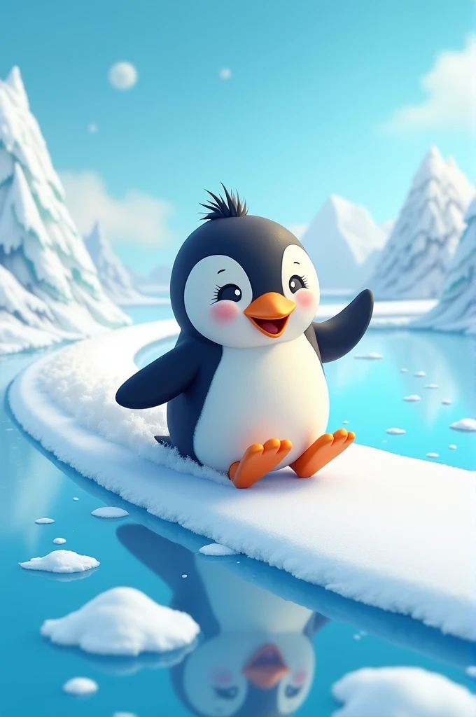 Here comes the penguin, sliding on ice,
With a waddle and a smile, he’s oh-so-nice.
He’s slipping and sliding with a joyful glide,
Join the parade and let’s enjoy the ride