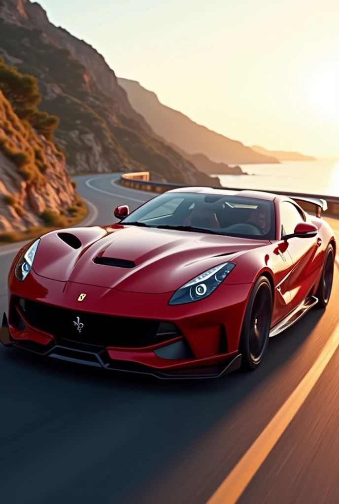 A red car
