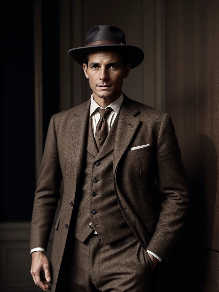 male,gentleman,Foreigners,French,suit,old,Sepia,era,young,whole body,Life-size,Classic