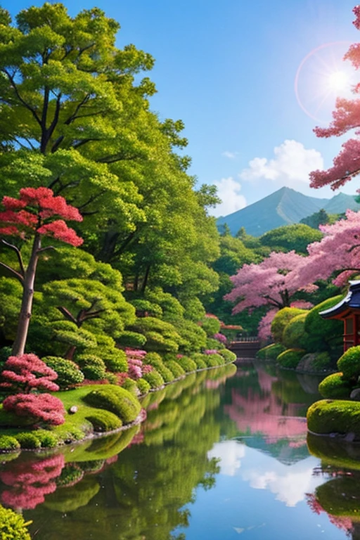 Japan background、Fantasy、beautiful、