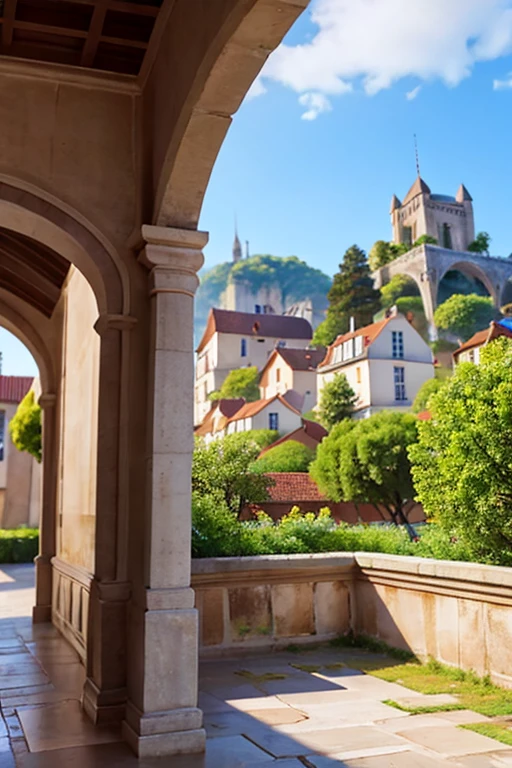 French background、beautiful、