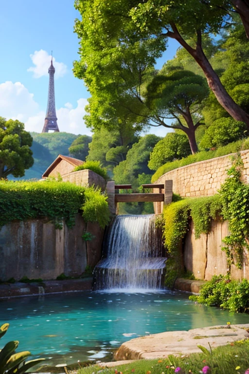 French background、beautiful、