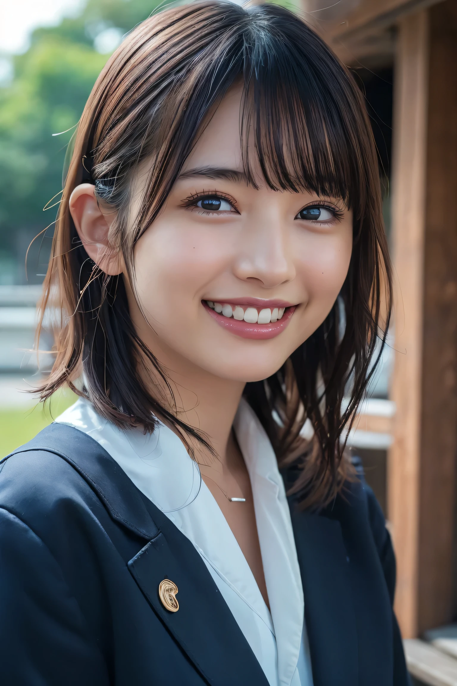 (8k, RAW Photos,Highest quality, High resolution:1.1), (Ultra-realistic:1.4),(Realistic, Realistic:1.3),The Beauty of Japan、((smile:1.3))、