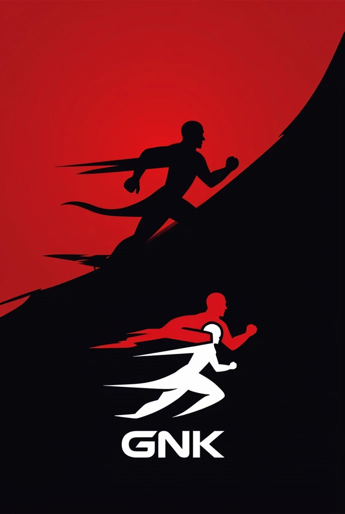 GNK logo sports with red and black color