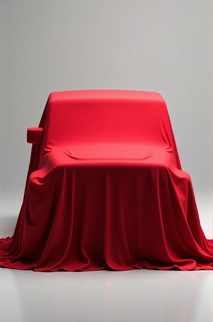 Mahindra thar full covered with red cloth