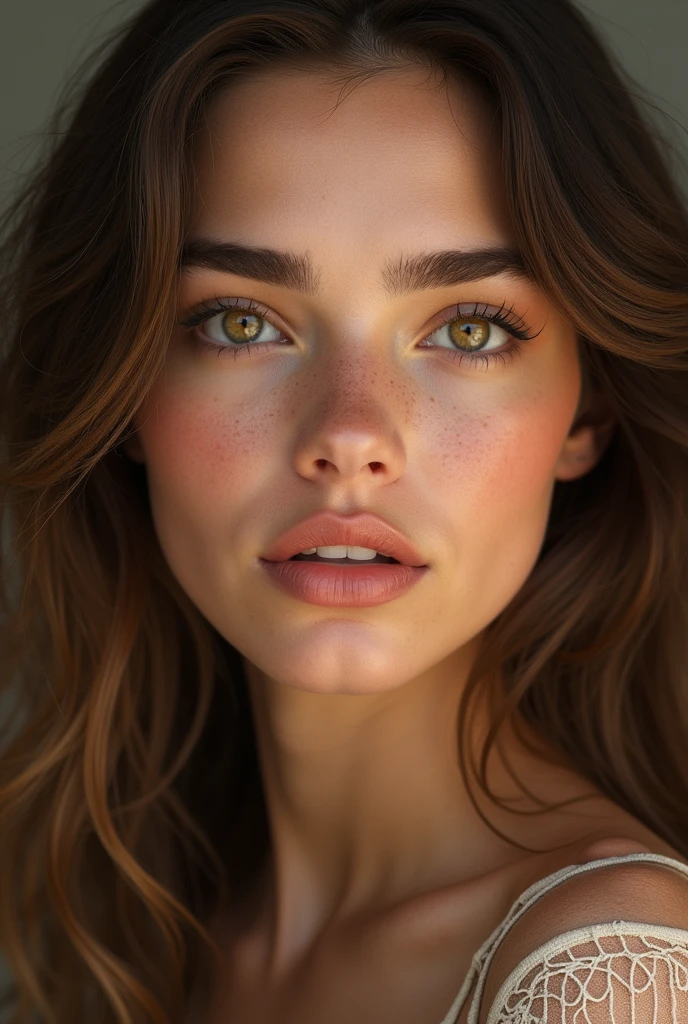 A beautiful girl might have a face that is harmonious and striking. Her features could include clear, radiant skin with a natural glow. Her eyes might be captivating, with a unique shape or color that draws attention. A well-defined, balanced nose and full, symmetrical lips can add to her overall allure. Her face could be framed by healthy, flowing hair, complementing her features. Beauty also radiates from confidence, warmth, and the way she carries herself, making her appearance even more enchanting.