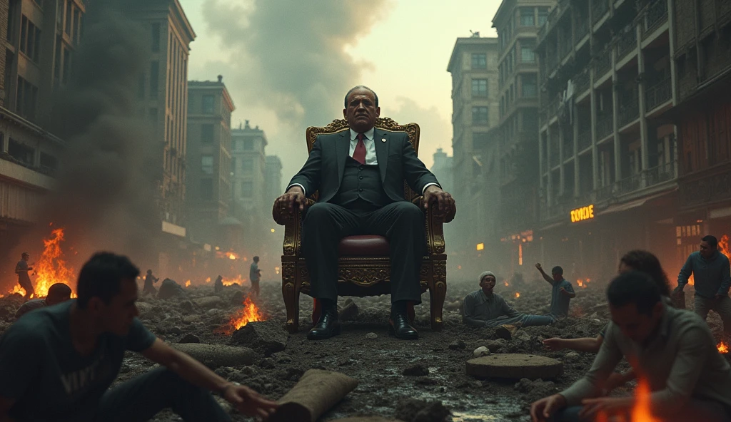 President Jokowi, greedy, throne, people die, country destroyed, riots