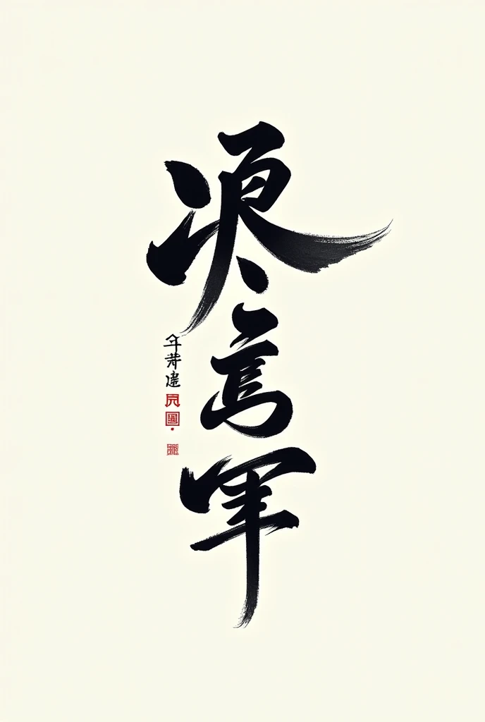 Write "Taihan Taib" in calligraphy style
