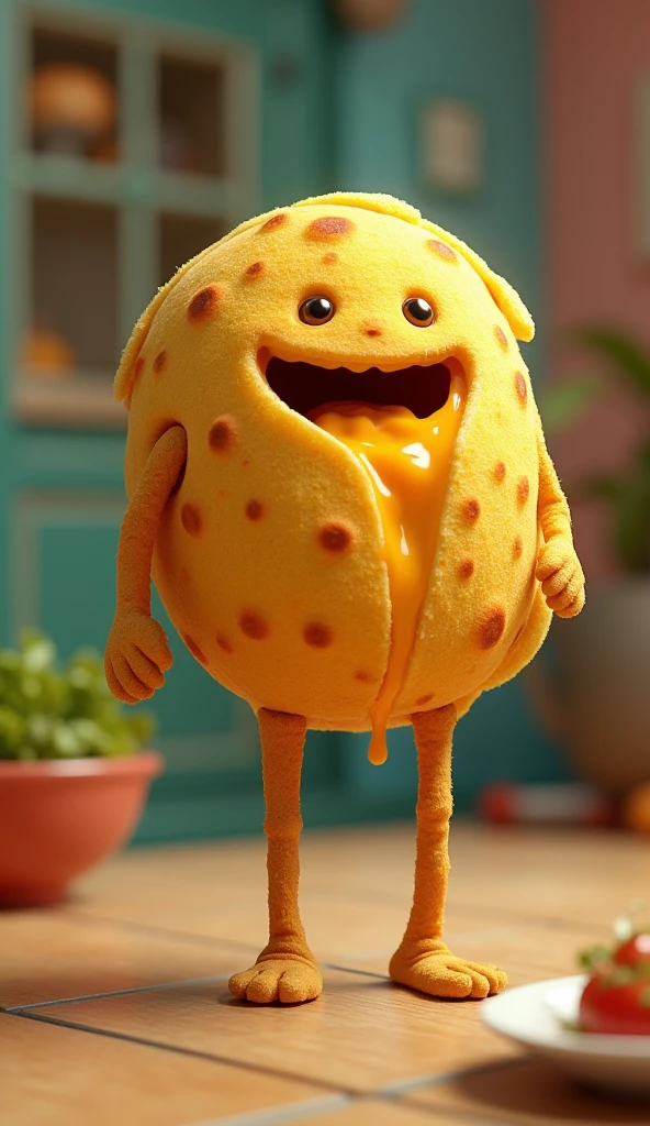 Cheese Tortilla with Legs
