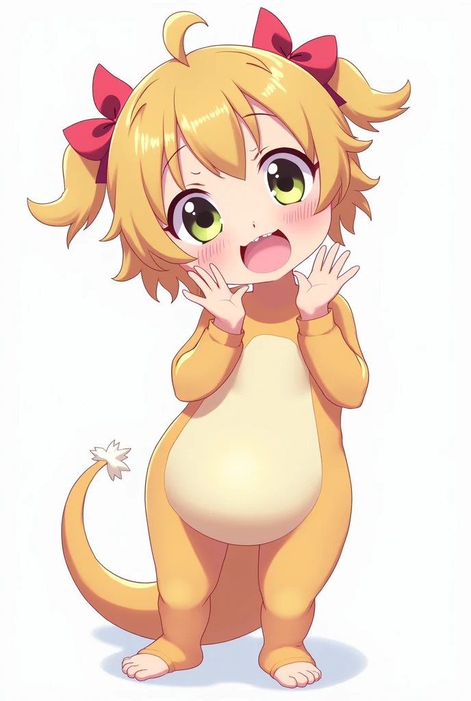 Kanna from Kobayashi dragon maid with a fat ass