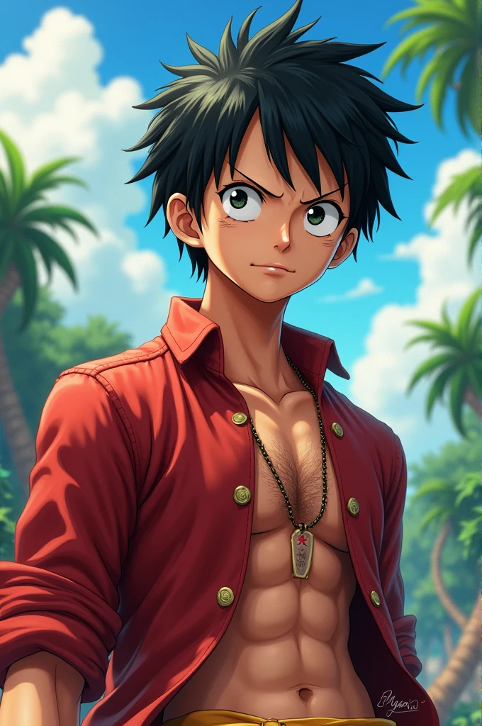 Monkey d Luffy in human looks