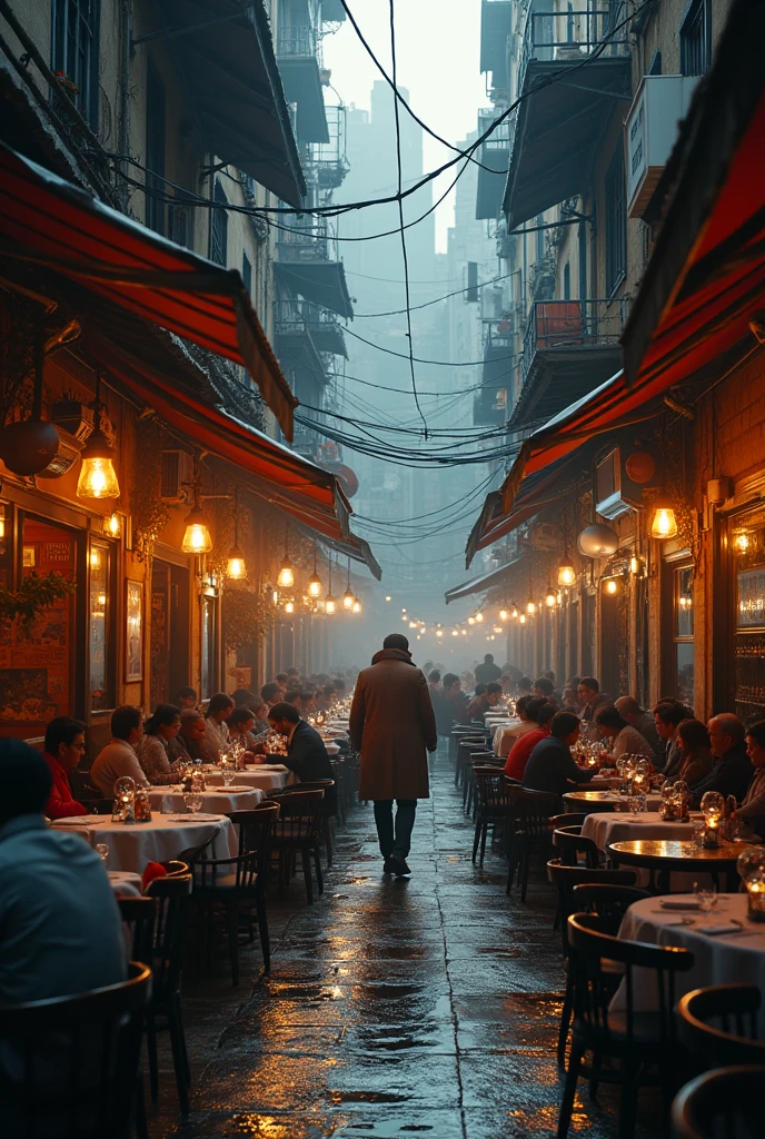 Sure! Here’s a prompt based on your idea:
---
**Prompt:**
In a bustling city known for its vibrant food scene, there is a small, unassuming restaurant run by a man who is often described as "ugly" by the locals. Despite his appearance, his restaurant is renowned for its extraordinary food, drawing people from all walks of life. The man’s name is Mr. Patel, and he has a mysterious past that he keeps hidden. One day, a well-known food critic arrives to review the restaurant. As the critic delves into Mr. Patel’s culinary creations, they uncover surprising truths about the chef’s past and the secret ingredient that makes his dishes unforgettable.
---
Feel free to adjust the details to better fit your story!