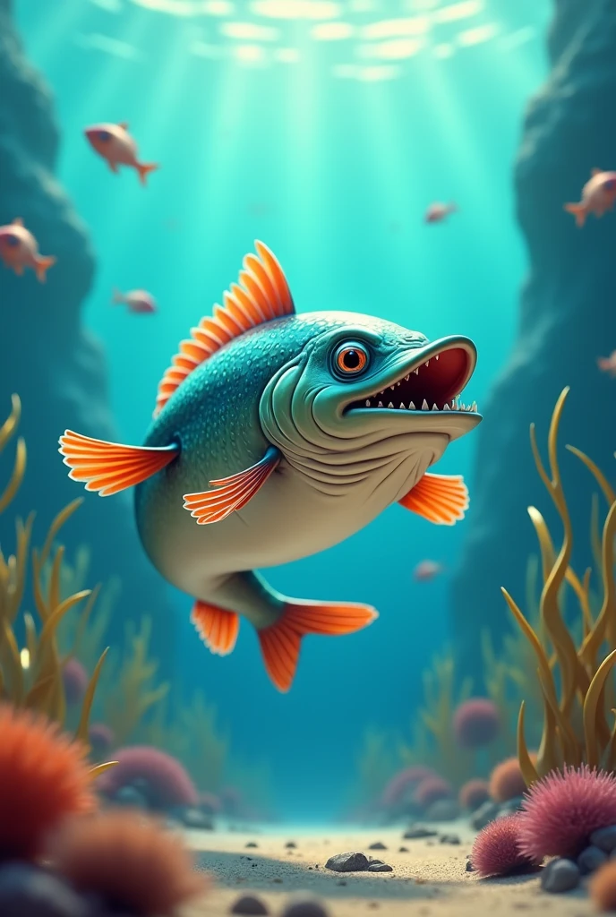 Animated pike rounded