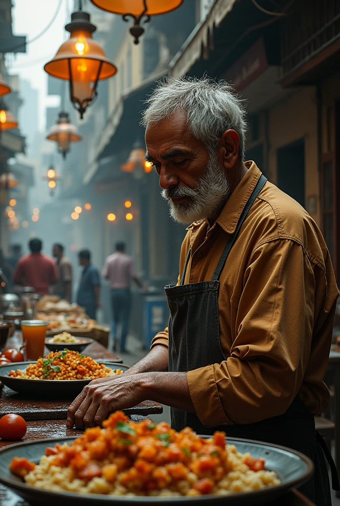 Sure! Here’s a prompt based on your idea:

---

**Prompt:**

In a bustling city known for its vibrant food scene, there is a small, unassuming restaurant run by a man who is often described as "ugly" by the locals. Despite his appearance, his restaurant is renowned for its extraordinary food, drawing people from all walks of life. The man’s name is Mr. Patel, and he has a mysterious past that he keeps hidden. One day, a well-known food critic arrives to review the restaurant. As the critic delves into Mr. Patel’s culinary creations, they uncover surprising truths about the chef’s past and the secret ingredient that makes his dishes unforgettable.

---

Feel free to adjust the details to better fit your story!