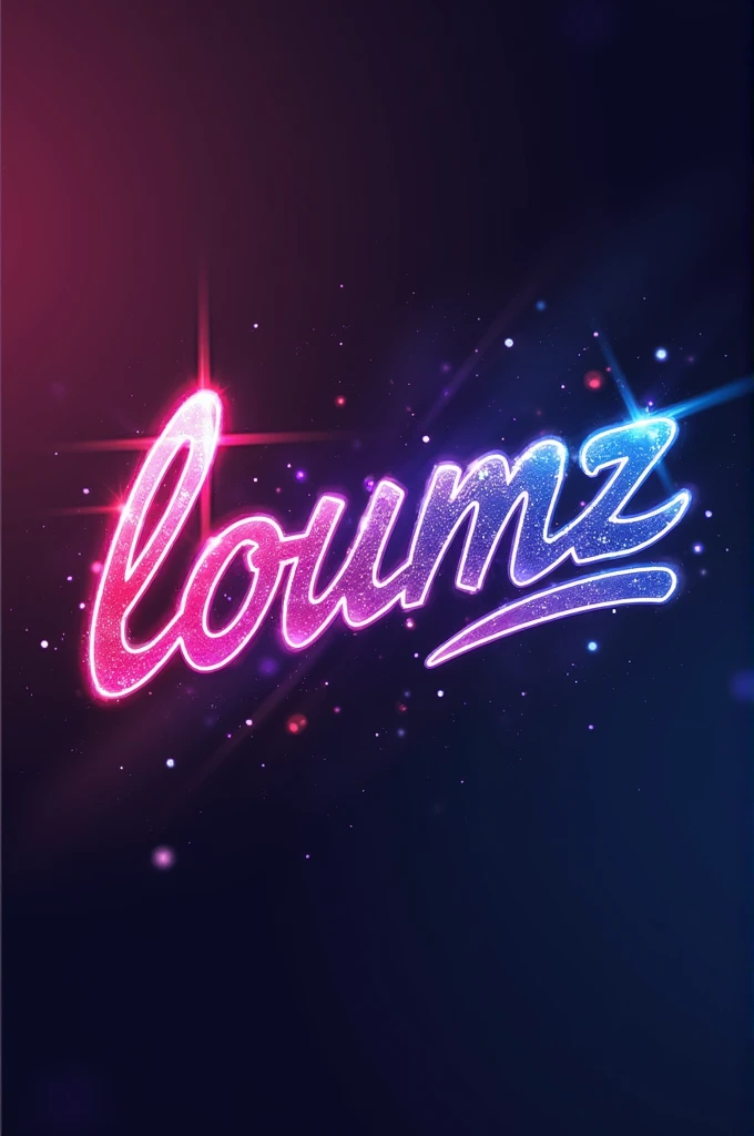 Make me a logo for the anime theme with the word loumz