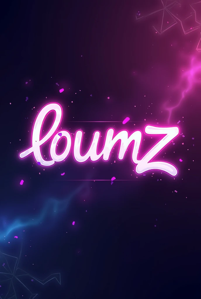 Make me a logo for the anime theme with the word loumz