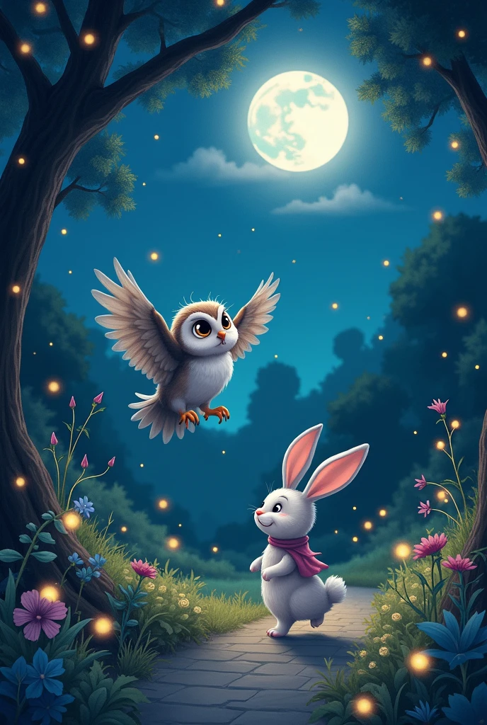 Verse 2)
Here comes the owl, so wise and bright,
With a gentle hoot to say goodnight,
The bunny hops with a fluffy tail,
Dreaming of carrots on a moonlit trail.