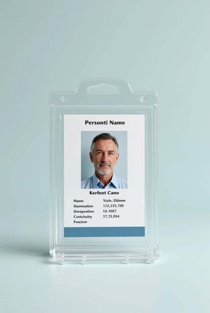 Id card with card holder