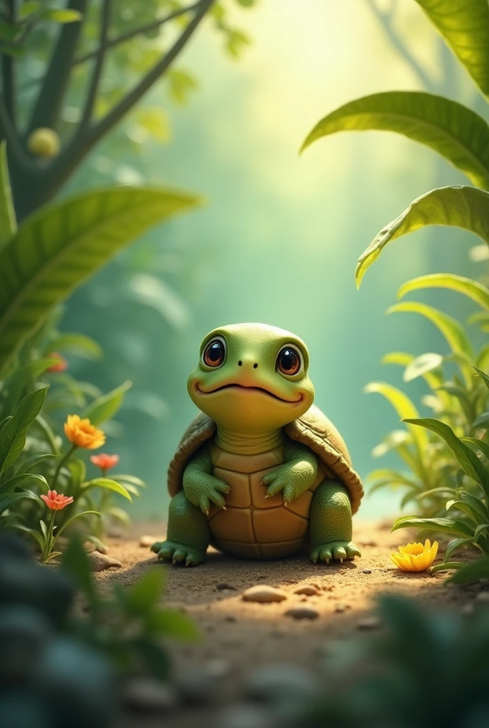 a small turtle The story of Lilli shows, 
that sometimes it takes courage, 
to have new experiences and open up to other people.