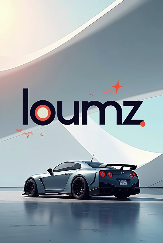 Make me a logo for the theme of Japanese cars and the word loumz 
