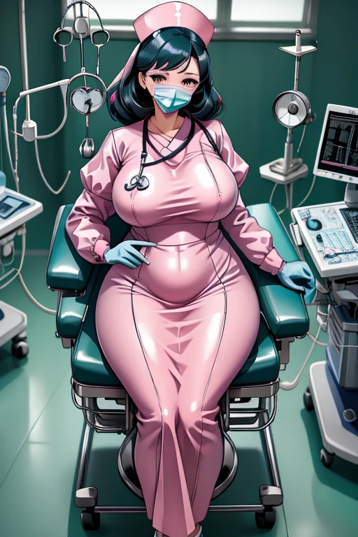 nurse uniform,hospital, latex nurse suit,nurses,busty,elbow gloves,labcoat,black hair woman,red eyes , gigantic ,medical instruments,asian nurse,two nurses,speculum,examination room,oversize ,big ass ,strap on, lay on table ,legs spreaded,giving birth,gyno chair , dentist,Milf,latex,pink uniform,oversize breasts