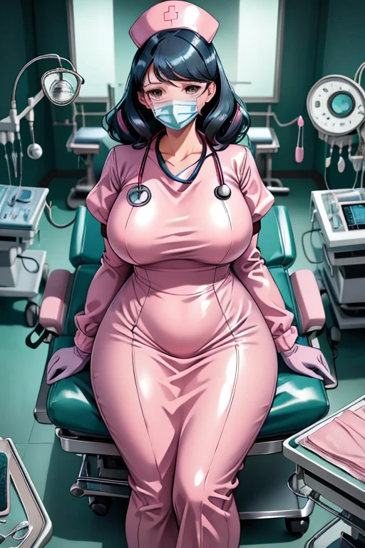 nurse uniform,hospital, latex nurse suit,nurses,busty,elbow gloves,labcoat,black hair woman,red eyes , gigantic ,medical instruments,asian nurse,two nurses,speculum,examination room,oversize ,big ass ,strap on, lay on table ,legs spreaded,giving birth,gyno chair , dentist,Milf,latex,pink uniform,oversize breasts