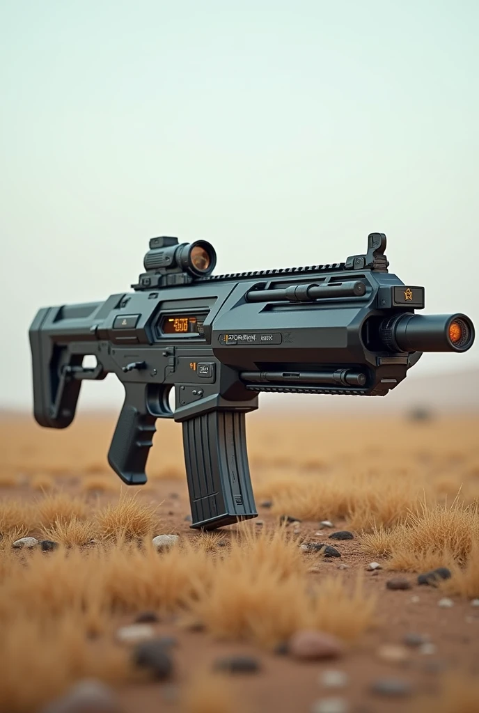 /Show me/ XM5 gun ,in the open place