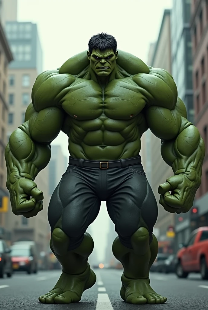 Hulk with the LUIFER insignia on his right hand