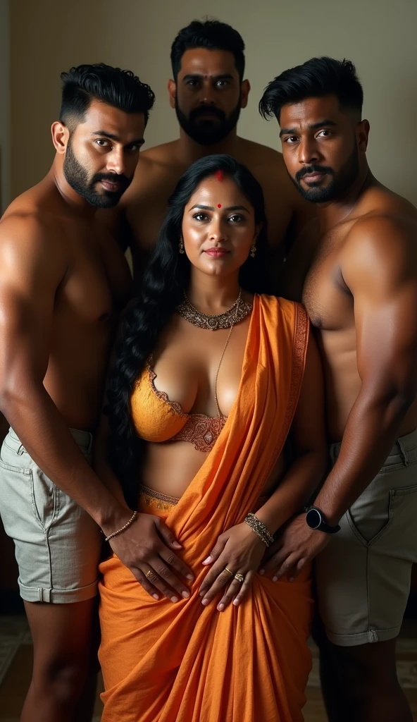 Tamil girl gangbang hard fucking with 4 boys perfect dick perfect nude porn anatomy of Tamil girl realistic porn detail, shaggy  perfect dick perfect body perfect nude, wet body bet hair long thick curly black hair black bindhi on forehead middle++++ realistic porn detailed Kamasutra cuddling fucking from behind detailed porn 