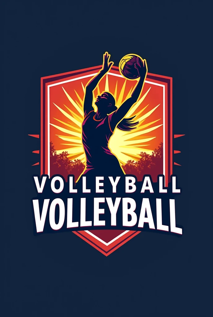 Volleyball team logo with the name IN HIS HONOR