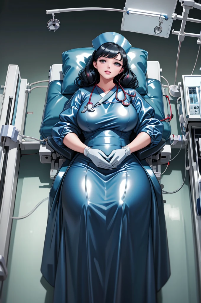 nurse uniform,hospital, latex nurse suit,nurses,busty,elbow gloves,labcoat,black hair woman,red eyes , gigantic ,medical instruments,asian nurse,two nurses,speculum,examination room,oversize ,big ass ,strap on, lay on table ,legs spreaded,giving birth,gyno chair , dentist,Milf,latex,grey uniform,oversize breasts