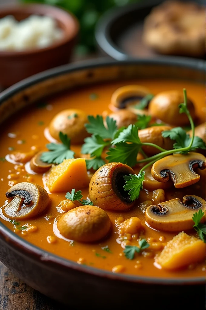 Mushroom curry