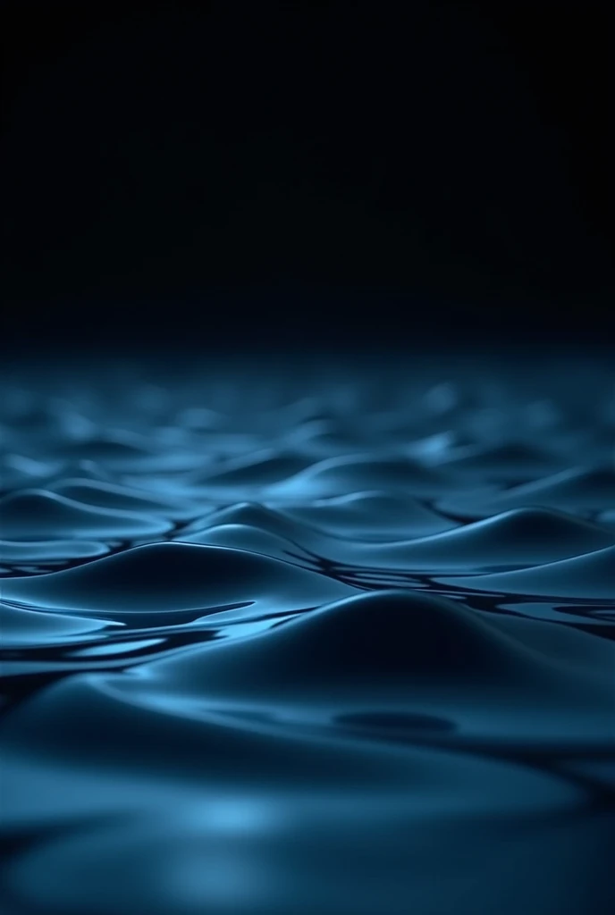 A close-up of moving water with music.
Black background blue accents