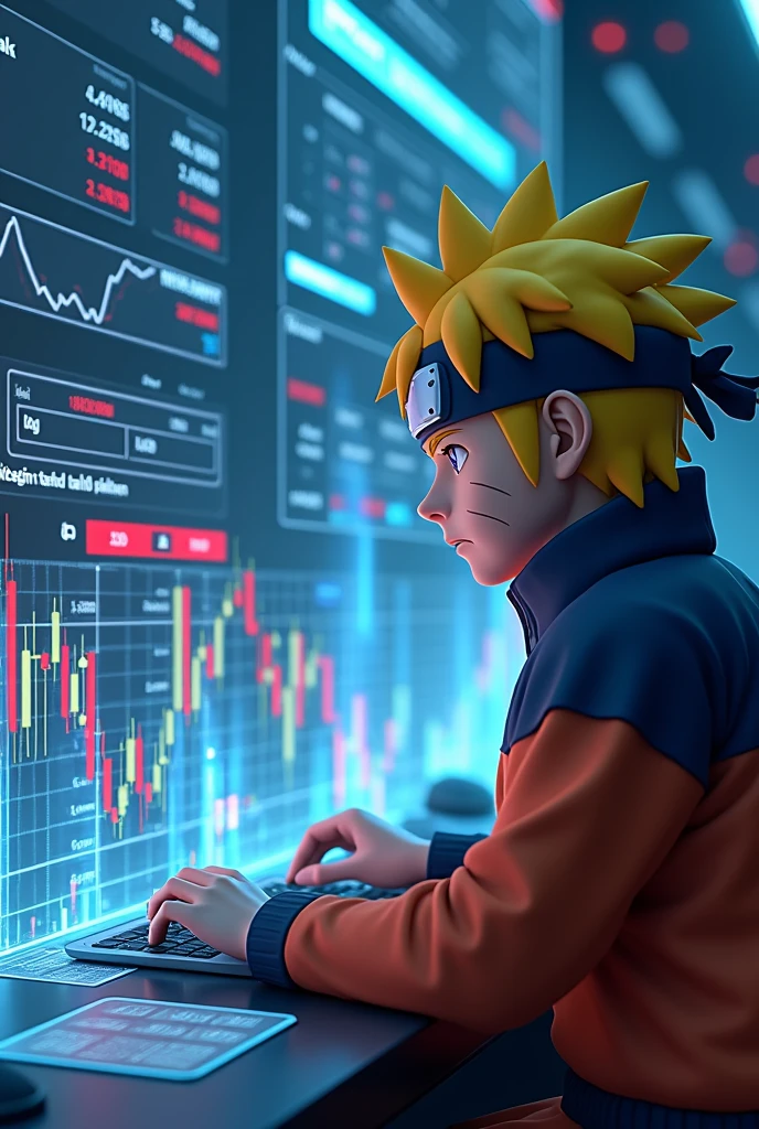 Naruto Analyze  and anime boy, crypto market , 3d picture 
Text type NARUTO ANALAYZE 
I WANT 3D TEXT TOPIC NARUTO ANLAYZE 

