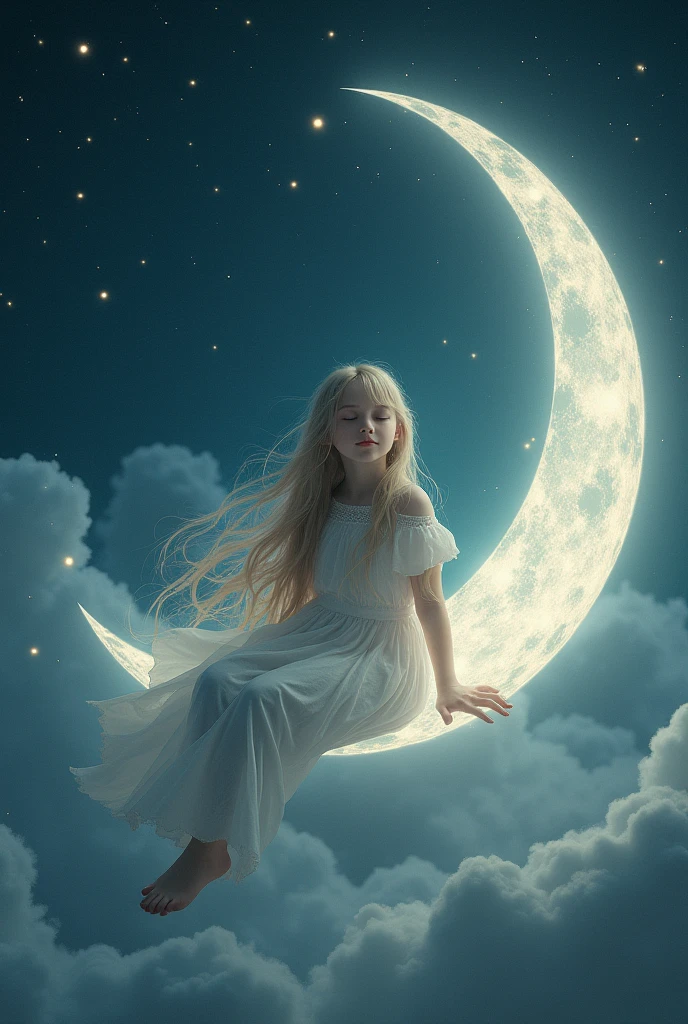 Girl in the moon