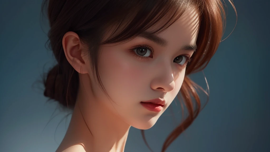 The portrait artwork of a beautiful girl with the theme of light and darkness, ultra-sharp CG at 16k resolution, a masterpiece, Excellent image quality, Very delicate), (Great light and shadow, Exquisite and beautiful), Really smooth skin, Bright face, Displaying near-perfect 18k quality, versatile, lovely.