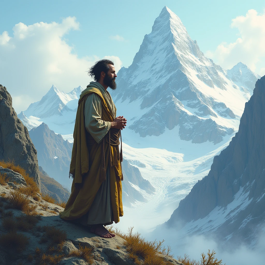 A man did severe penance on the mountains